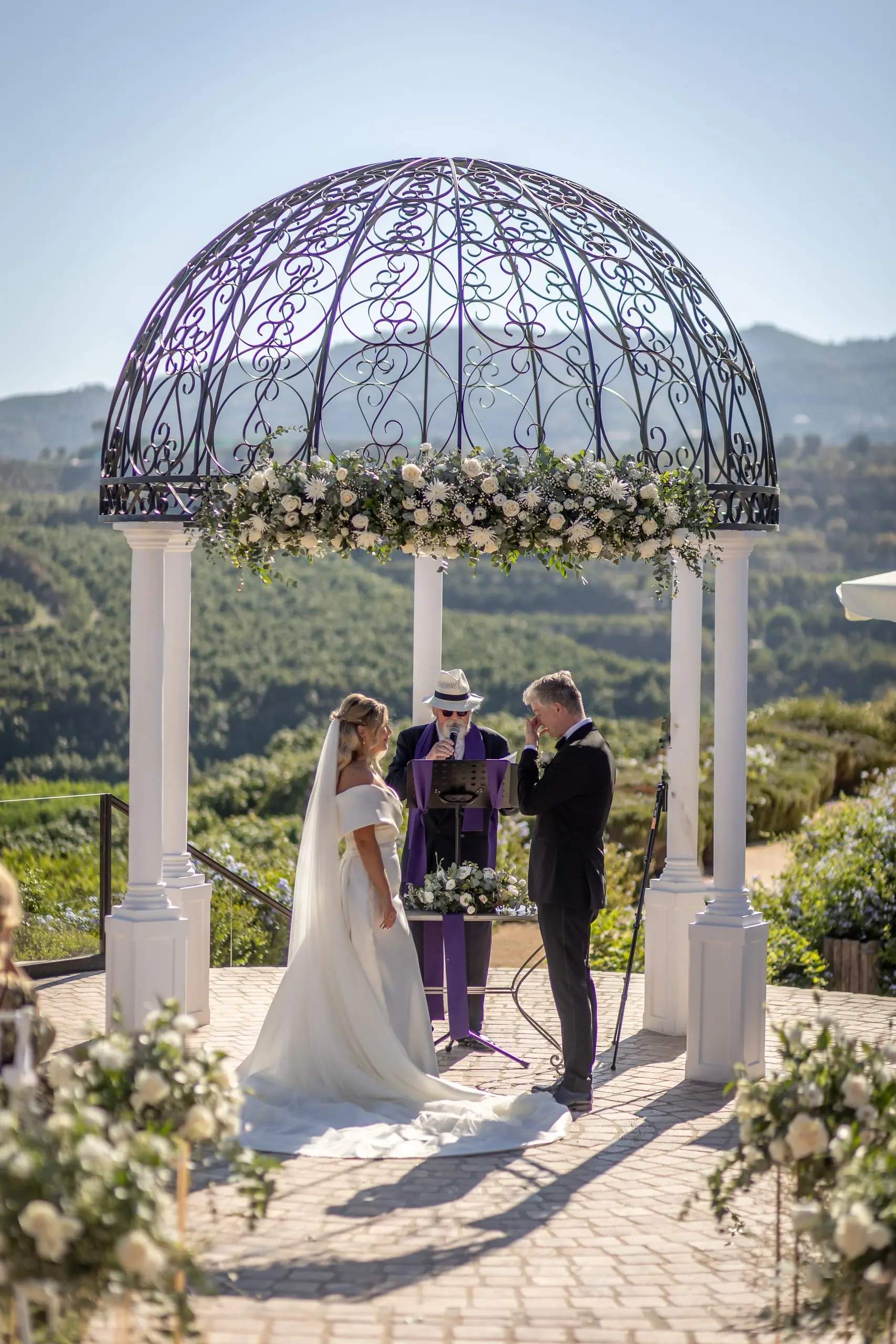 An evening moment from a Costa del Sol wedding